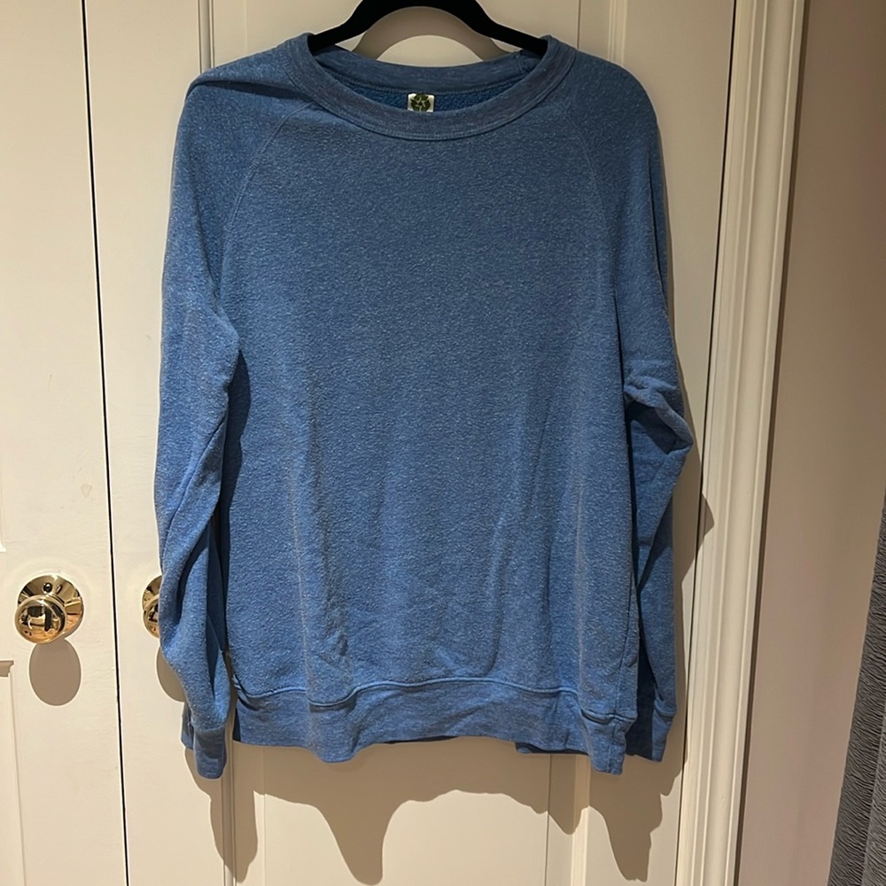 Alternative Mens Sweater Light Blue Size Large